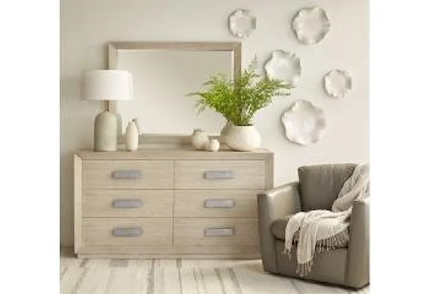 Atlantic Dresser & Mirror by Esprit Decor Home Collection at Esprit Decor Home Furnishings